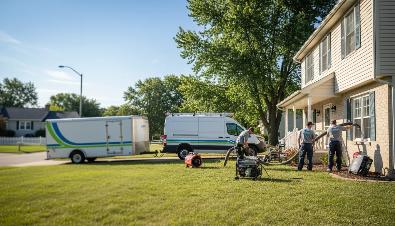 Flooded Basement Restoration And Cleanup With Repair in Jamestown, IN near me